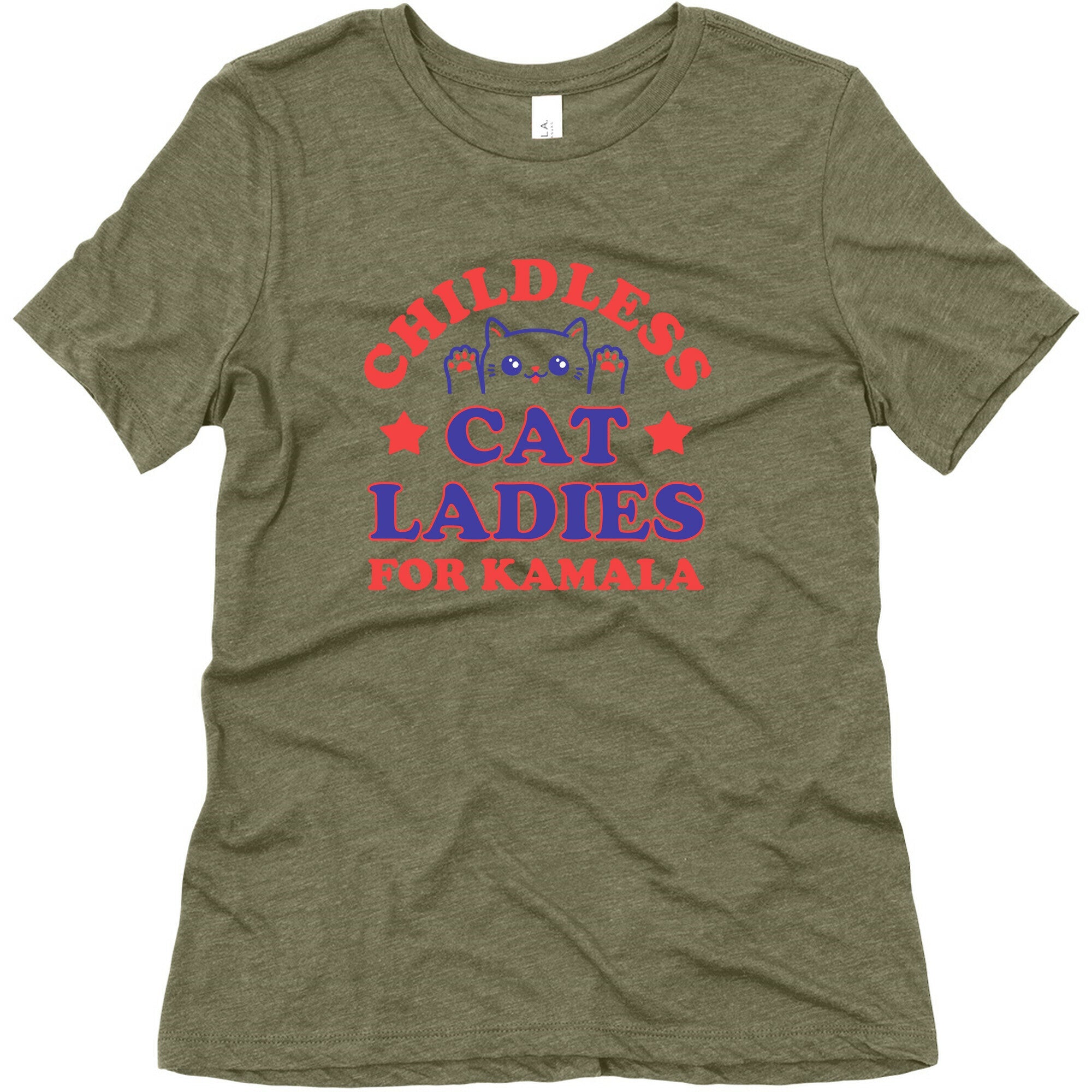 Childless Cat Ladies for Kamala Womens Triblend Tee